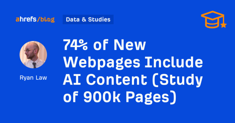 AI Content Boom: 74% of New Webpages Use AI