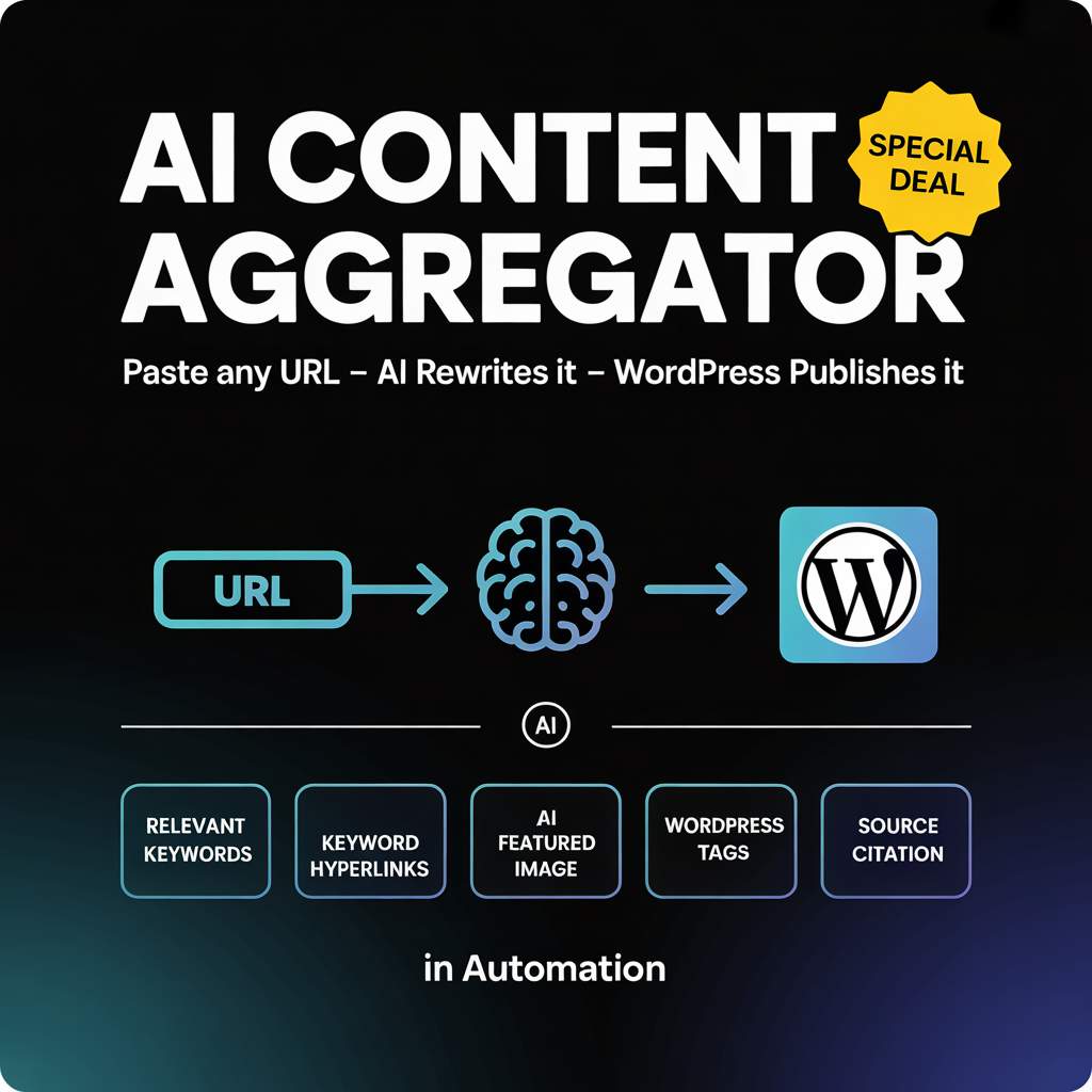 Automatic AI Content Aggregator Create Summary Content