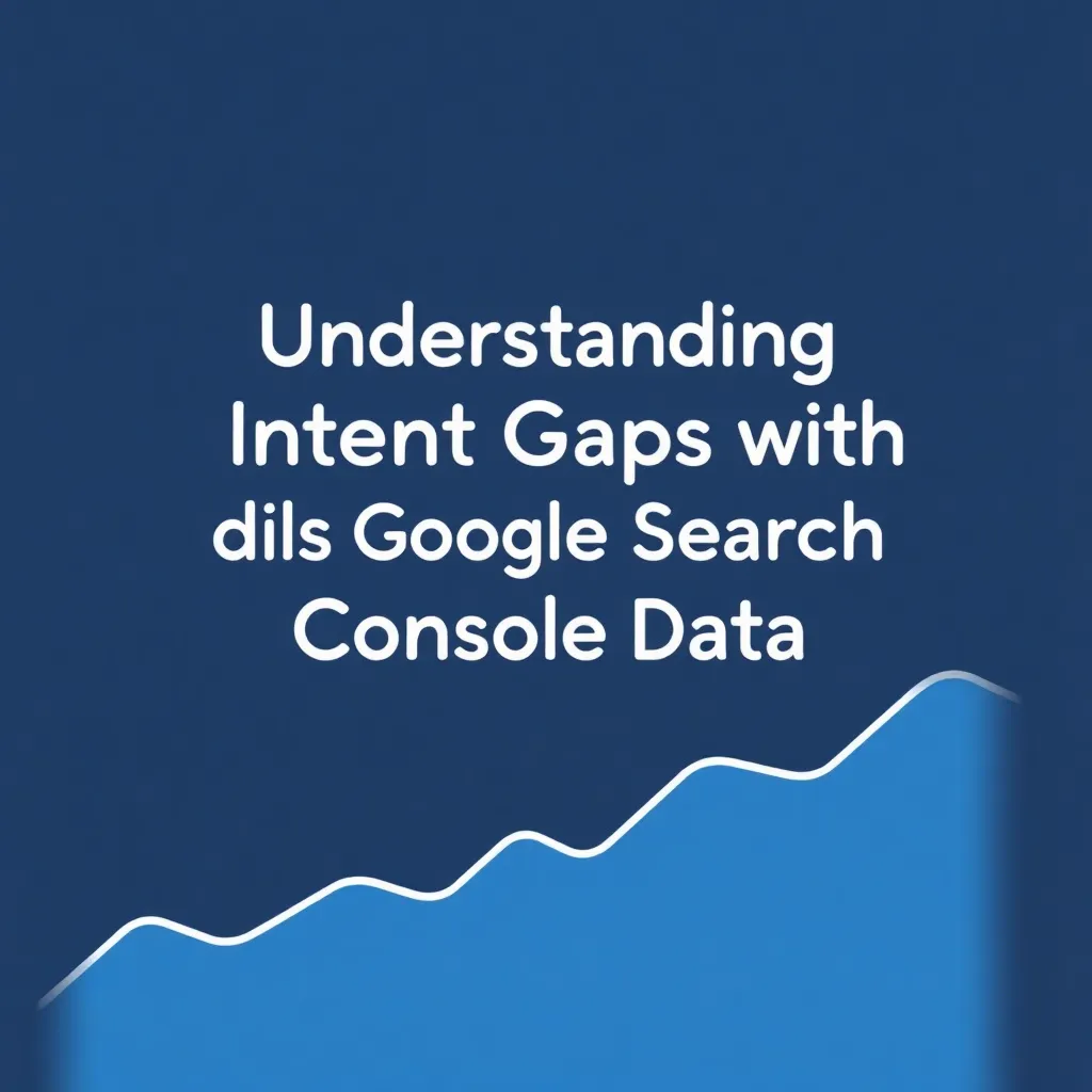 UNDERSTANDING INTENT GAPS WITH GOOGLE SEARCH CONSOLE DATA
