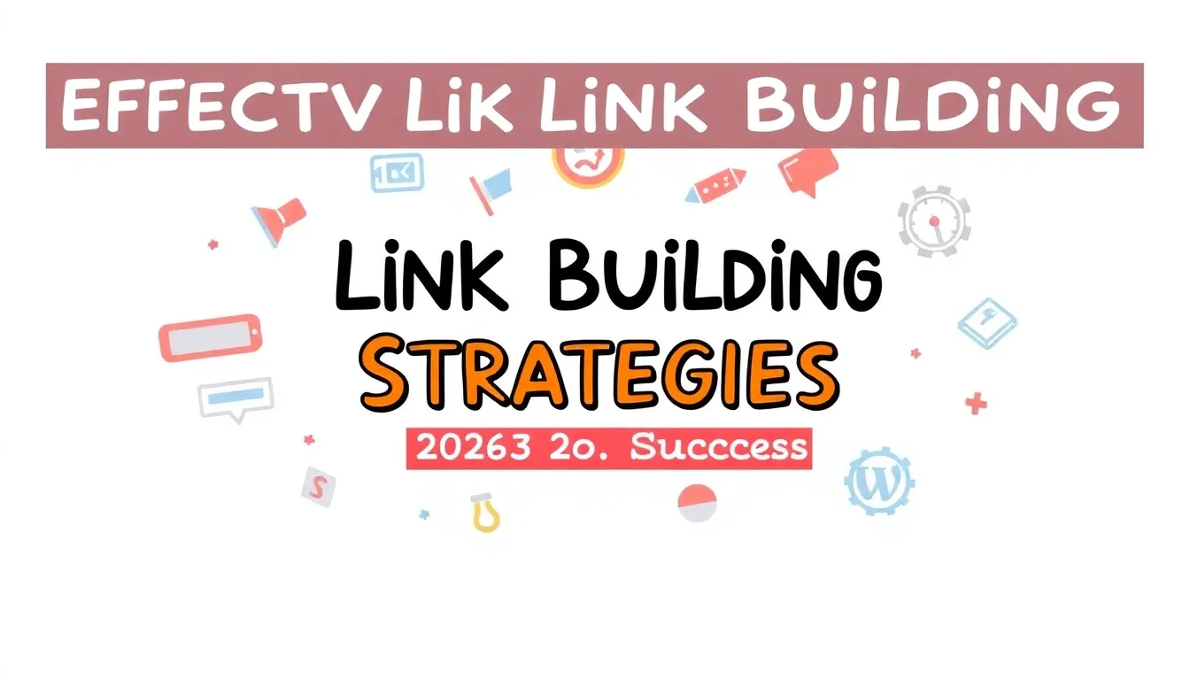 EFFECTIVE LINK BUILDING STRATEGIES FOR 2026 SUCCESS