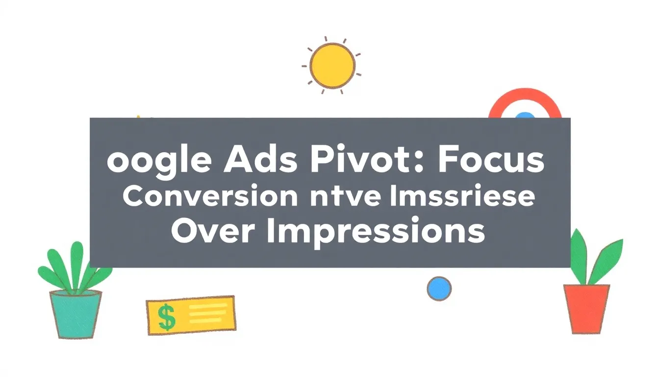 GOOGLE ADS PIVOT: FOCUS ON CONVERSIONS OVER IMPRESSIONS